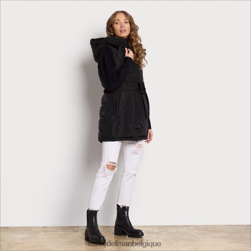 doudoune courte en duvet doux Sam Edelman femmes noir JZ0XZ01147 vêtements