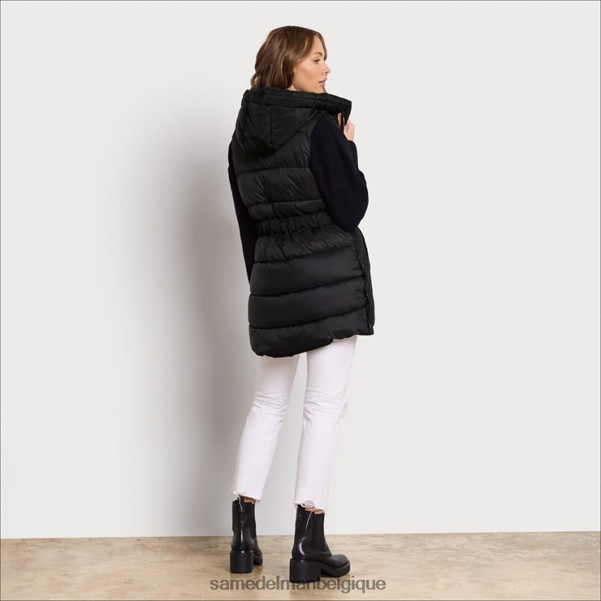 doudoune courte en duvet doux Sam Edelman femmes noir JZ0XZ01147 vêtements