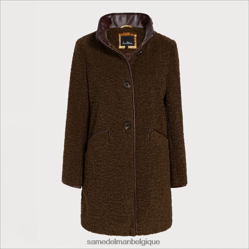 manteau en fausse peau de mouton Sam Edelman femmes olive toscane JZ0XZ01275 vêtements