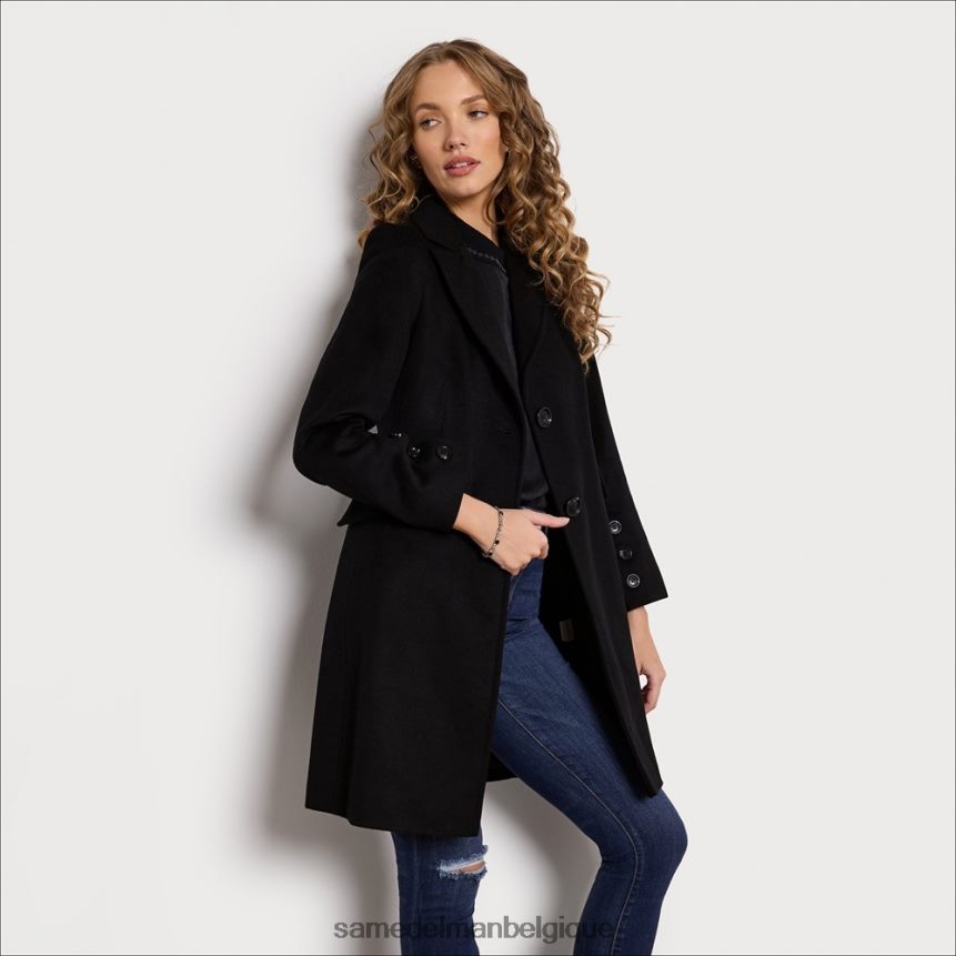 manteau en laine sergée Sam Edelman femmes noir JZ0XZ01221 vêtements