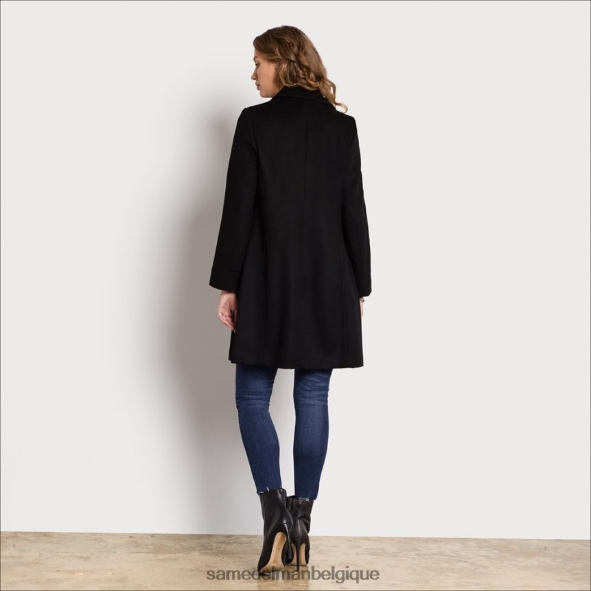 manteau en laine sergée Sam Edelman femmes noir JZ0XZ01221 vêtements