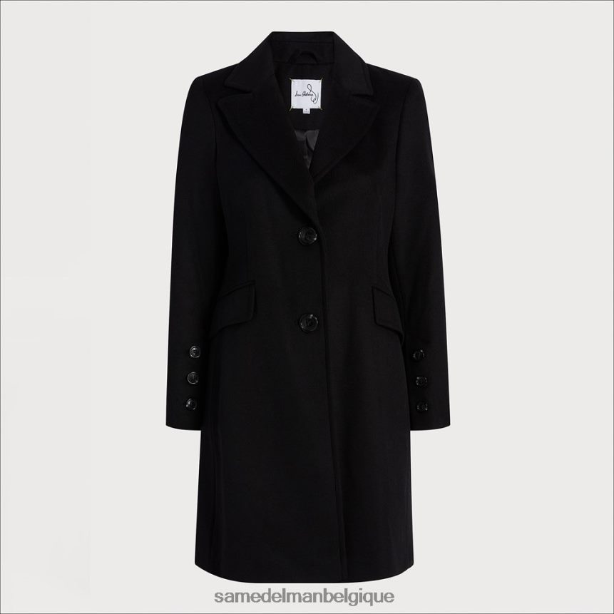 manteau en laine sergée Sam Edelman femmes noir JZ0XZ01221 vêtements