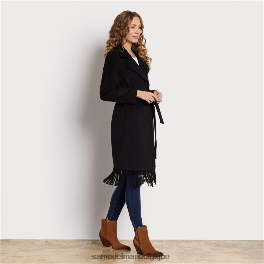 manteau en laine à simple boutonnage Sam Edelman femmes noir JZ0XZ01163 vêtements