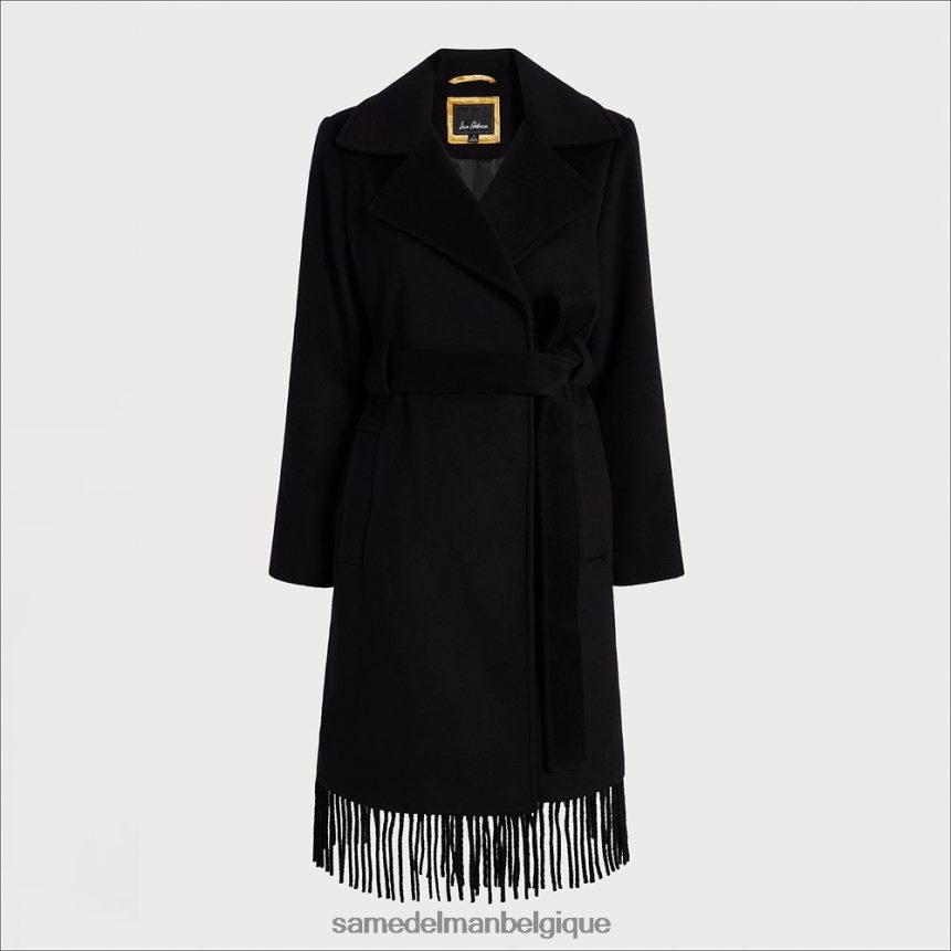 manteau en laine à simple boutonnage Sam Edelman femmes noir JZ0XZ01163 vêtements