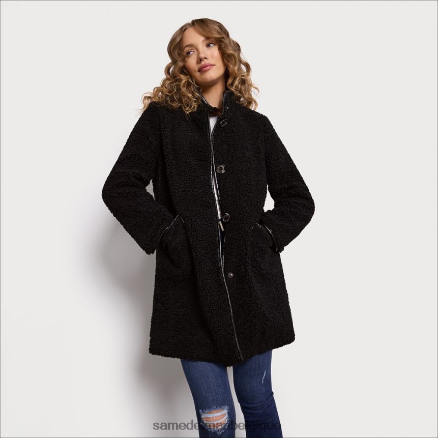 manteau en peluche Sam Edelman femmes noir JZ0XZ01162 vêtements