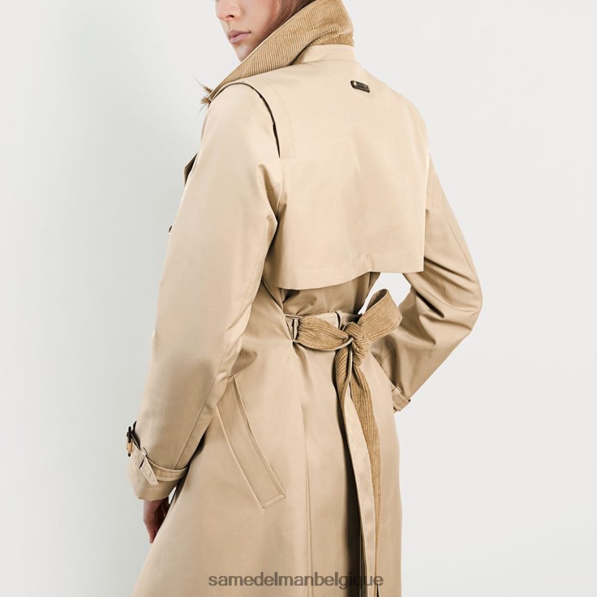 trench-coat ceinturé Sam Edelman femmes bouleau JZ0XZ01176 vêtements