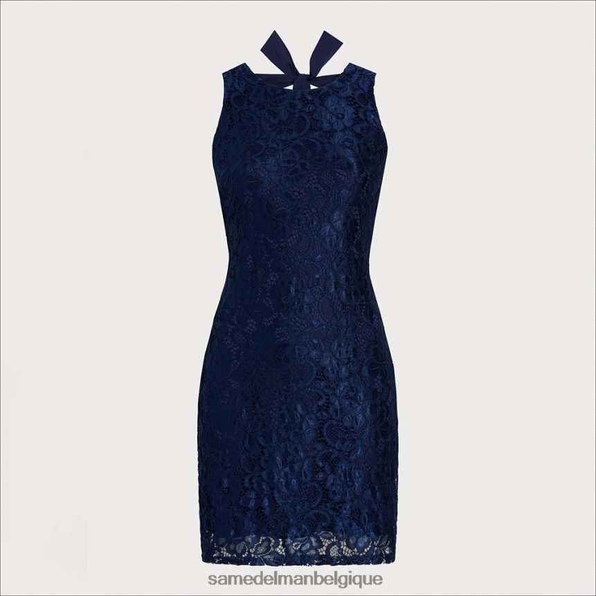 robe courte à col montant Sam Edelman femmes marine JZ0XZ01124 vêtements