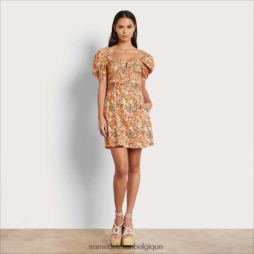 robe courte erica Sam Edelman femmes rose chintz JZ0XZ01087 vêtements