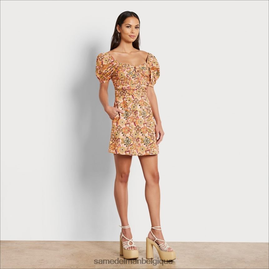 robe courte erica Sam Edelman femmes rose chintz JZ0XZ01087 vêtements