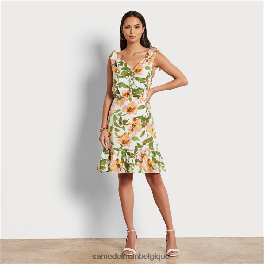 robe courte à fleurs Sam Edelman femmes pêche multi JZ0XZ01105 vêtements