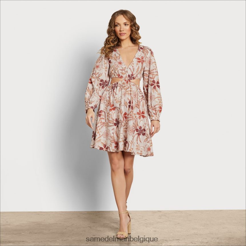 robe courte à fleurs emely Sam Edelman femmes floral JZ0XZ01117 vêtements