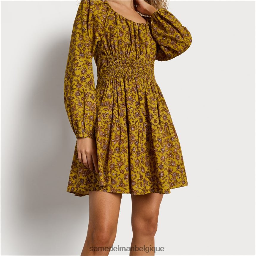 robe courte lora Sam Edelman femmes huile d'olive JZ0XZ01236 vêtements