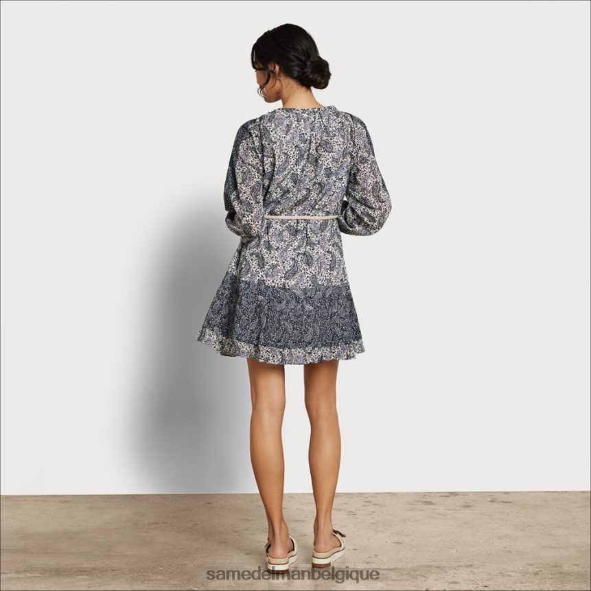 robe courte rainey Sam Edelman femmes bleu fleuri JZ0XZ01204 vêtements