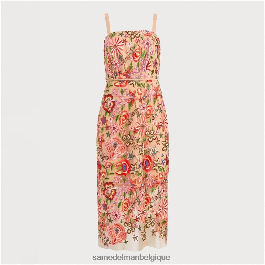 robe à fleurs brodées Sam Edelman femmes nu multi JZ0XZ01065 vêtements