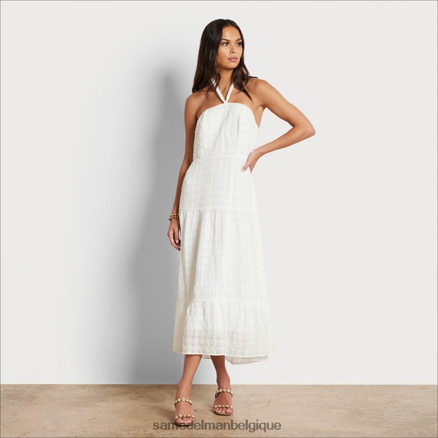robe longue à carreaux Sam Edelman femmes blanc JZ0XZ01092 vêtements