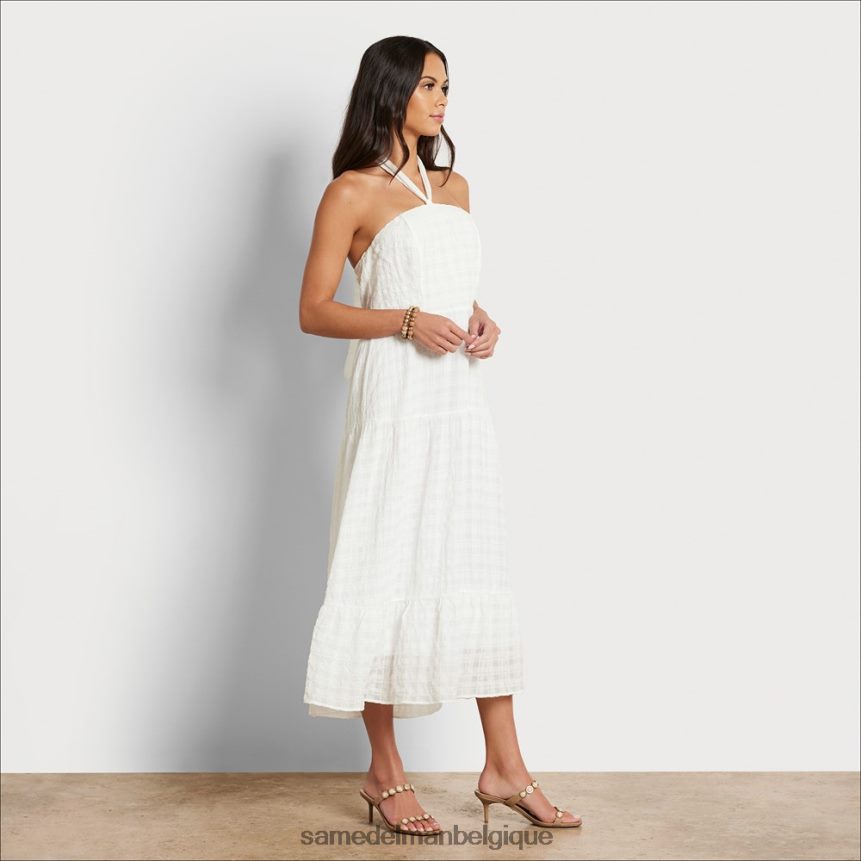 robe longue à carreaux Sam Edelman femmes blanc JZ0XZ01092 vêtements