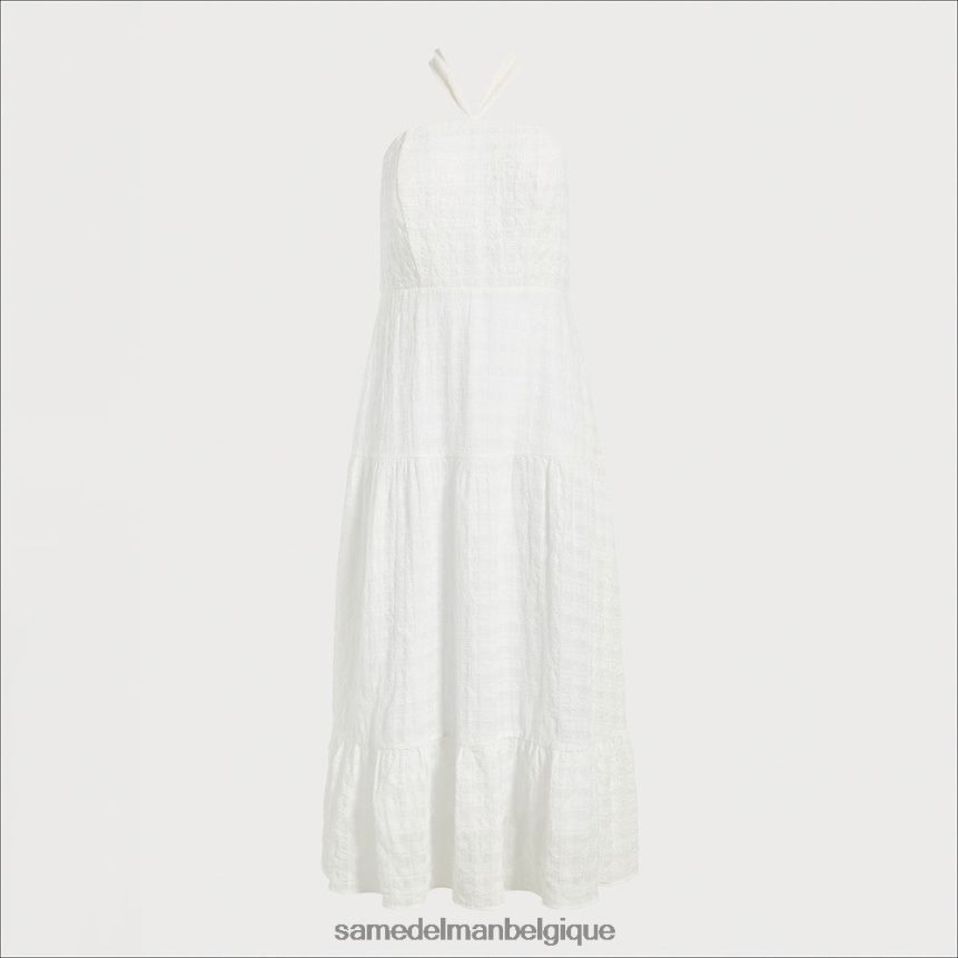 robe longue à carreaux Sam Edelman femmes blanc JZ0XZ01092 vêtements