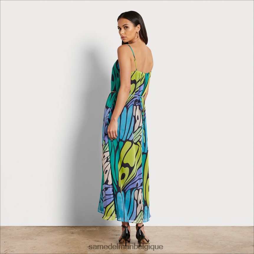 robe longue papillon Sam Edelman femmes noir multicolore JZ0XZ01097 vêtements