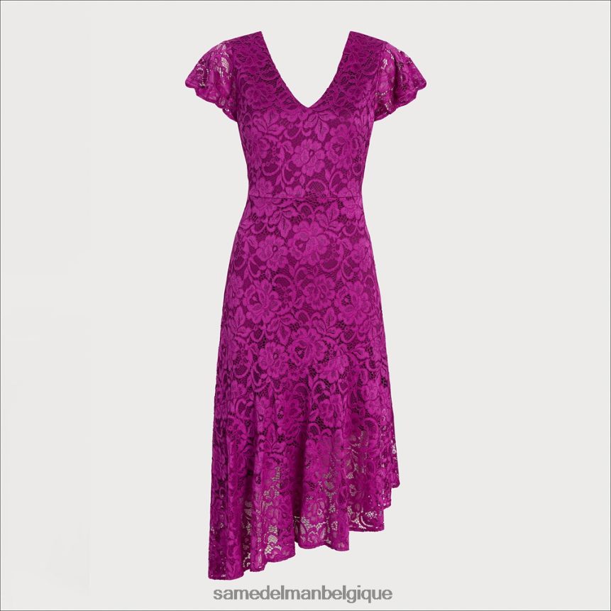 robe à manches courtes et encolure dégagée Sam Edelman femmes magenta JZ0XZ01094 vêtements