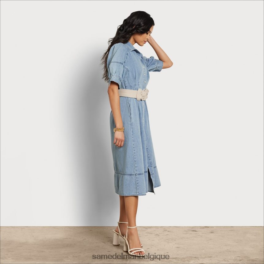 robe mi-longue arya Sam Edelman femmes chambray bleu JZ0XZ01109 vêtements