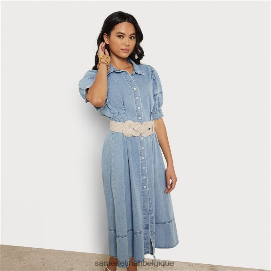 robe mi-longue arya Sam Edelman femmes chambray bleu JZ0XZ01109 vêtements