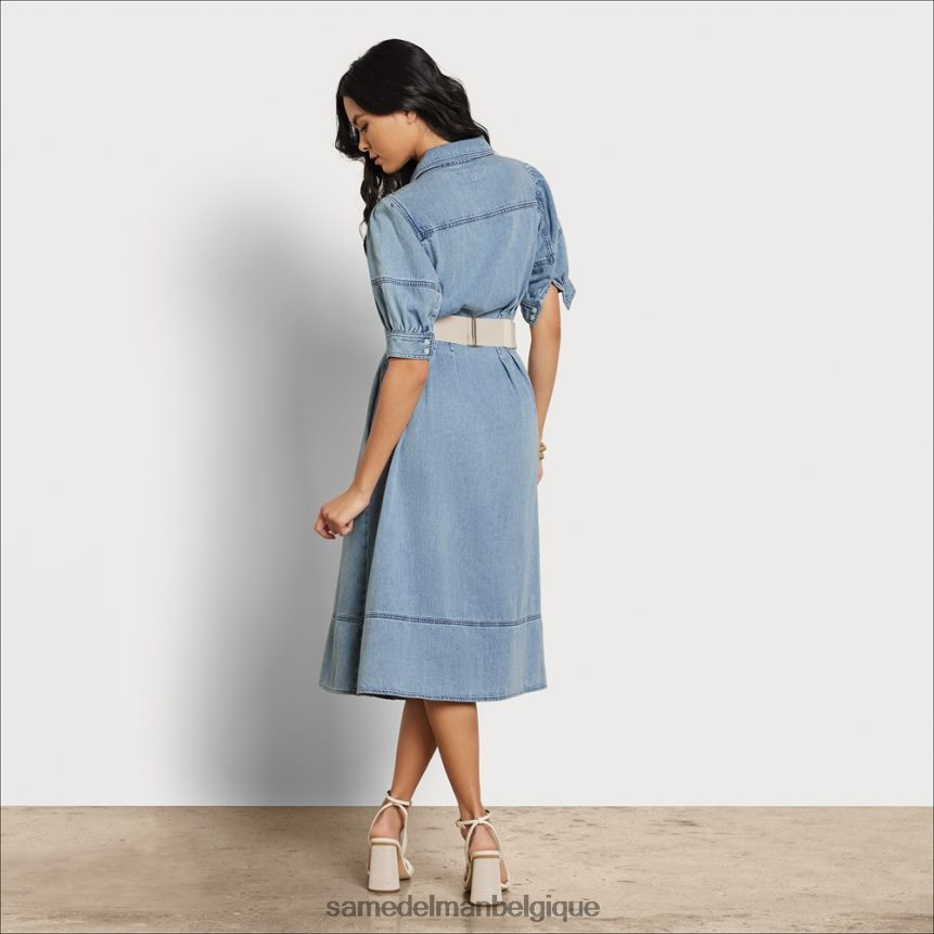 robe mi-longue arya Sam Edelman femmes chambray bleu JZ0XZ01109 vêtements