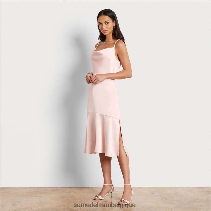 robe mi-longue à col bénitier Sam Edelman femmes rougir JZ0XZ01095 vêtements