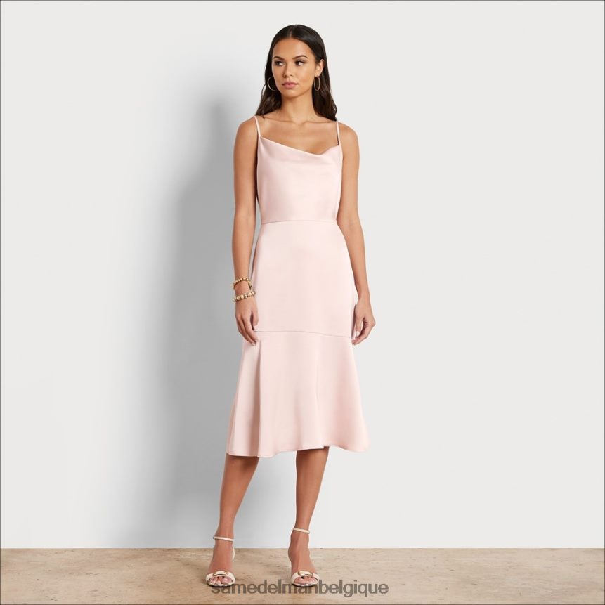 robe mi-longue à col bénitier Sam Edelman femmes rougir JZ0XZ01095 vêtements