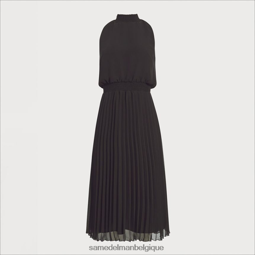 robe mi-longue à col montant Sam Edelman femmes noir JZ0XZ01082 vêtements