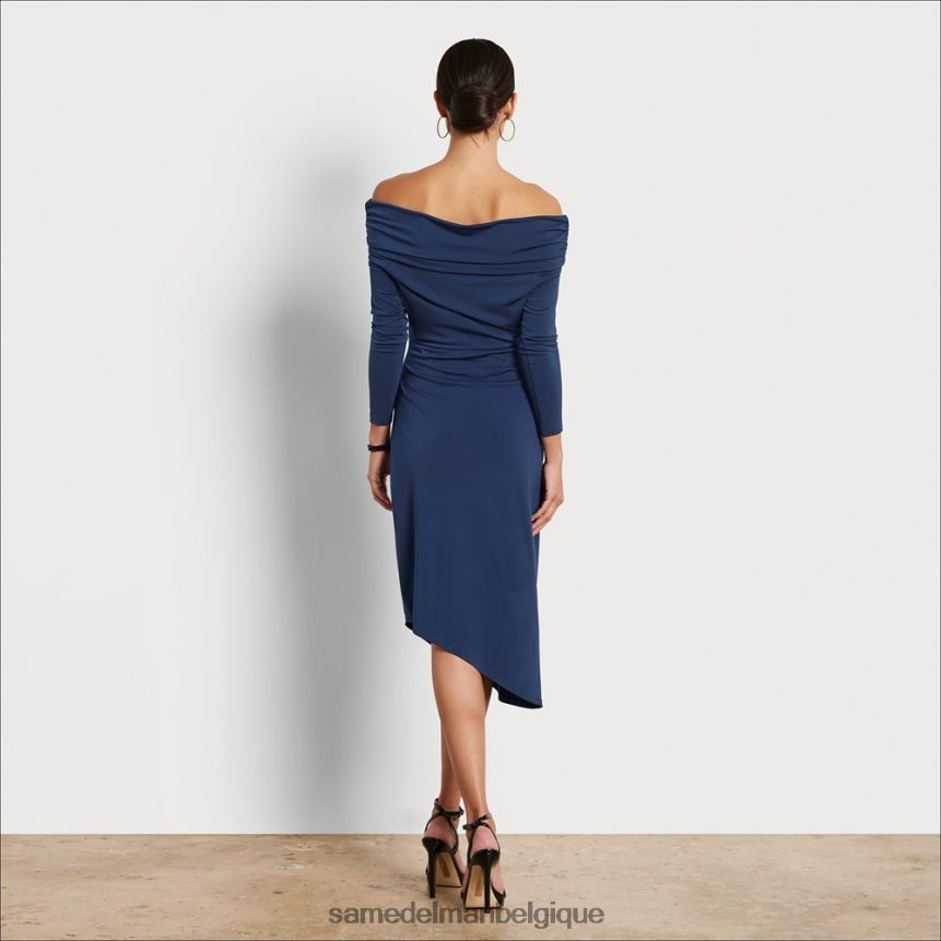 robe mi-longue à épaules dénudées Sam Edelman femmes marine JZ0XZ01148 vêtements