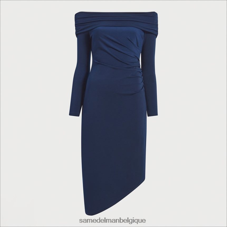 robe mi-longue à épaules dénudées Sam Edelman femmes marine JZ0XZ01148 vêtements