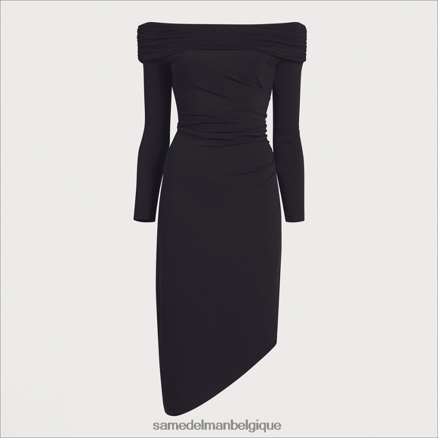 robe mi-longue à épaules dénudées Sam Edelman femmes noir JZ0XZ01149 vêtements