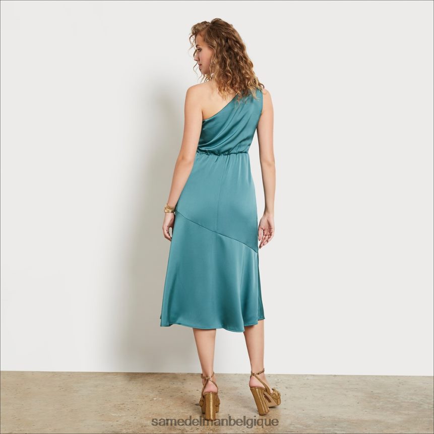 robe midi asymétrique Sam Edelman femmes vert industriel JZ0XZ01219 vêtements