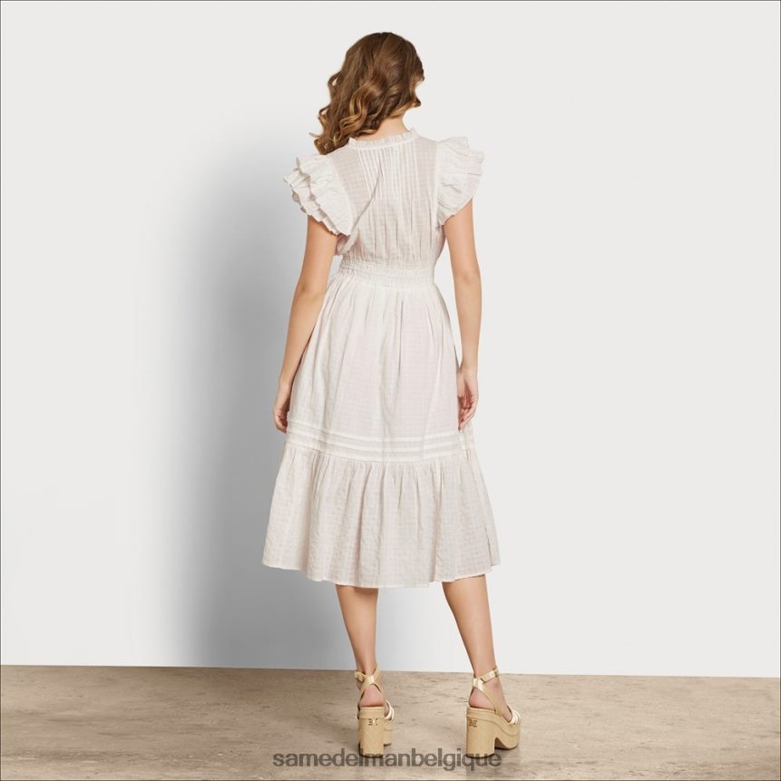 robe midi kenna Sam Edelman femmes gardénia JZ0XZ01101 vêtements